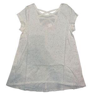 Gymboree Girls Gray Tunic Tee Short Sleeve T-Shirt Cut Out Back Small NWT
